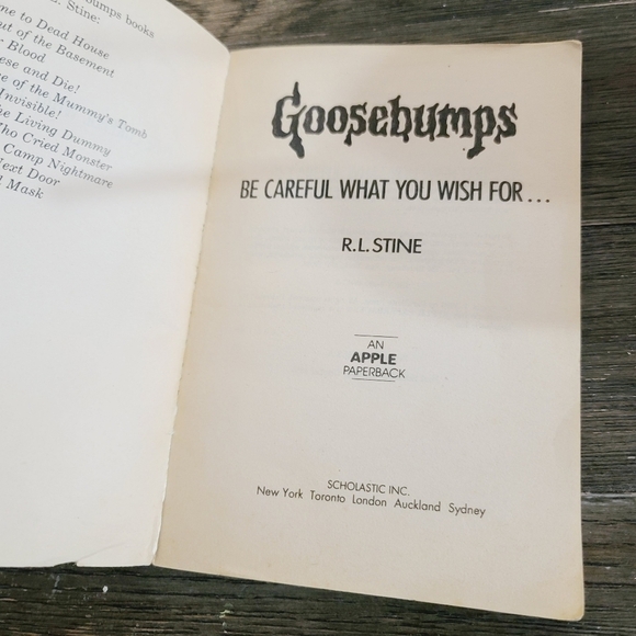 Vintage 90s Goosebumps #12 Be Careful What You Wish For R.L. Stine - Picture 7 of 9